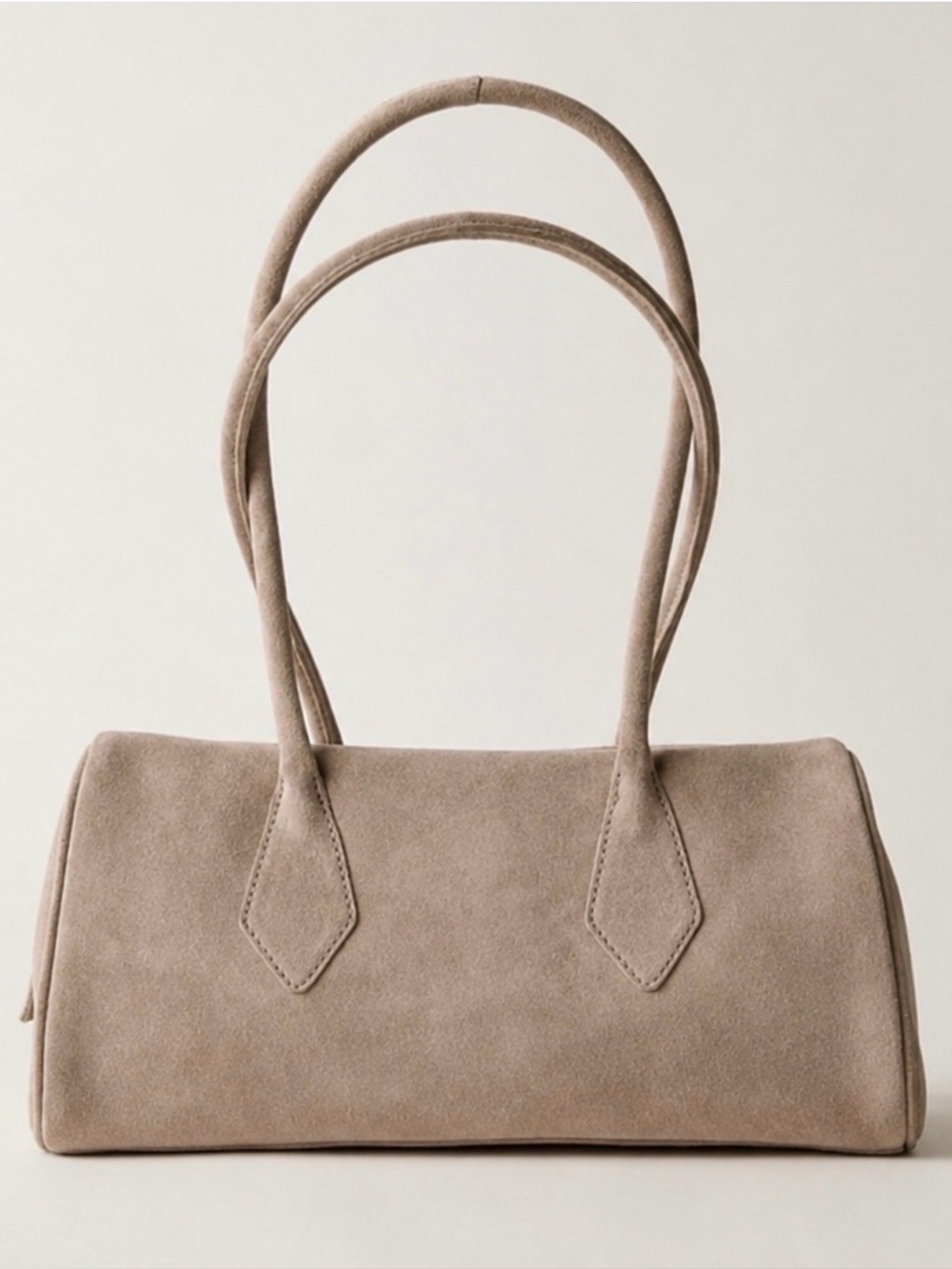 NWT Free People Sierra Suede Shoulder Bag | Taupe | In Sealed Bag - Picture 2 of 4